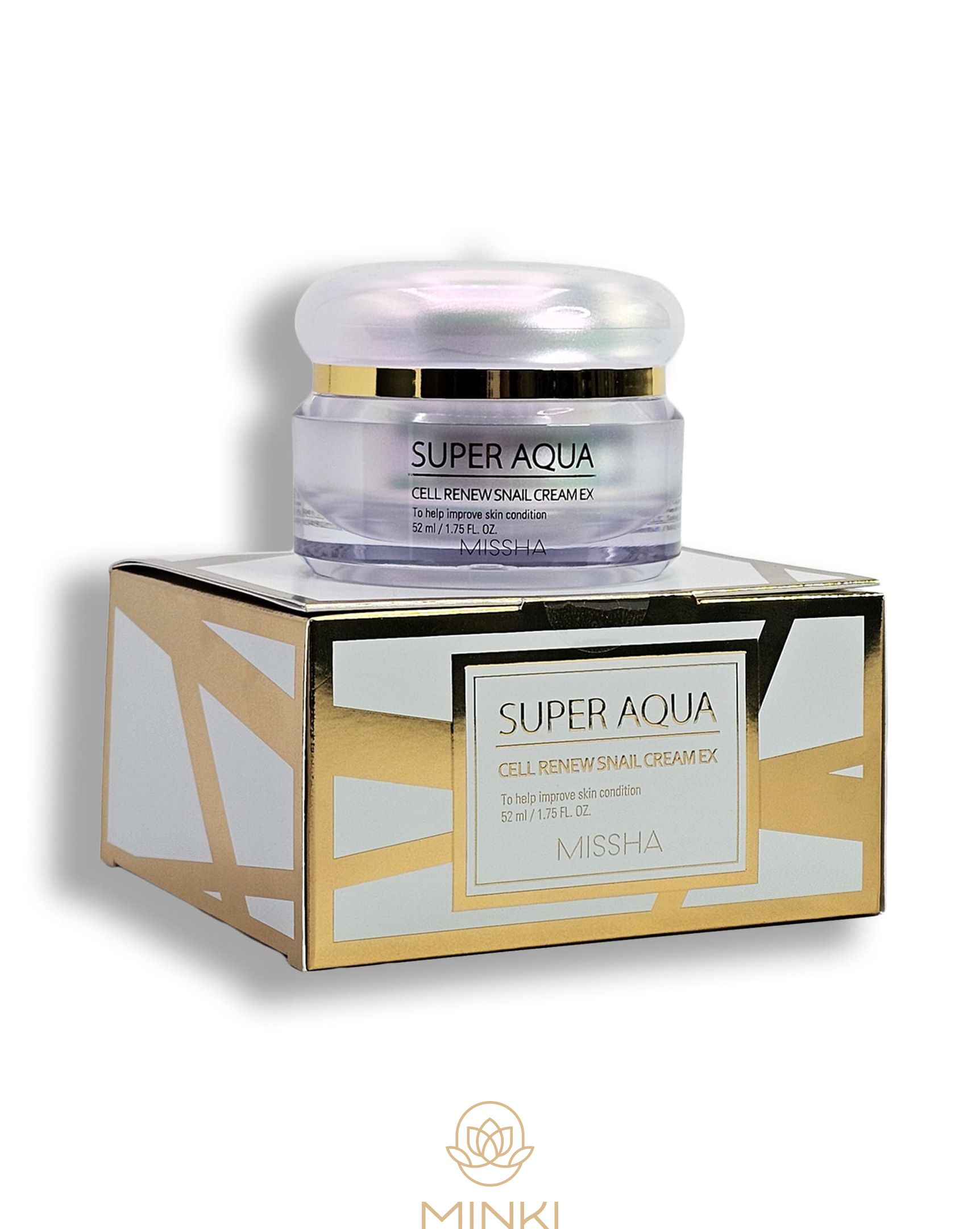 Crema de baba de caracol Super Aqua Cell Renew Snail - Imagen 2